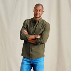Orvis Men Men's Tech Chambray Long-Sleeve Work Shirt