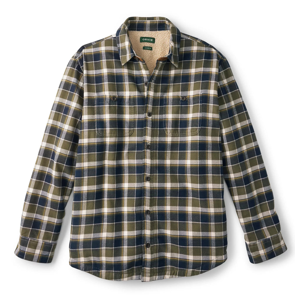 Orvis Men|Last Release Perfect Flannel Sherpa-Lined Long-Sleeved Shirt