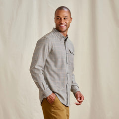 Orvis Men|Last Release Spencer Houndstooth Pure Cotton Long-Sleeve Shirt