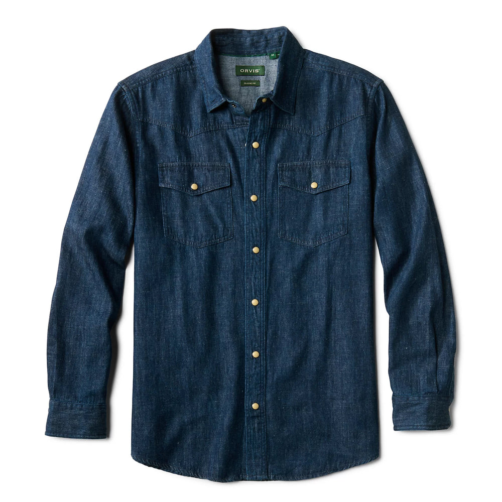 Orvis Men|Last Release Denim Long-Sleeve Western Shirt
