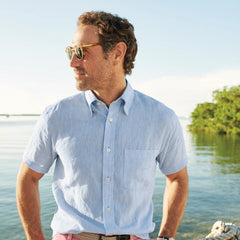 Orvis Men|Last Release Pure Linen Short-Sleeve Shirt