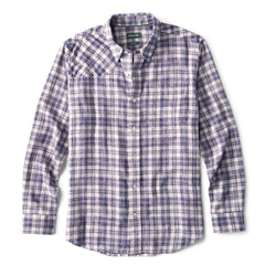 Orvis Men|Last Release Space-Dyed Plaid Long-Sleeve Shirt