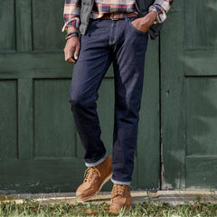 Orvis Men Mavi Marcus Organic Selvedge Denim Slim Straight Jeans
