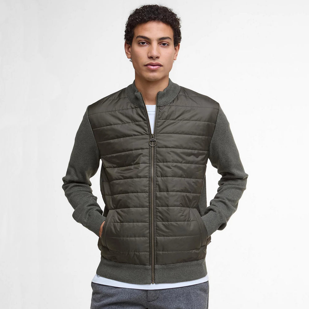 Orvis Men Barbour® Essential Carn Baffle Zip-Through Knitted Sweater