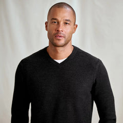 Orvis Men Merino Piqué V-Neck Sweater