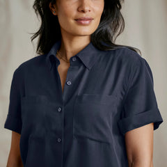 Orvis Women|Last Release Washable Silk Short-Sleeve Camp Shirt