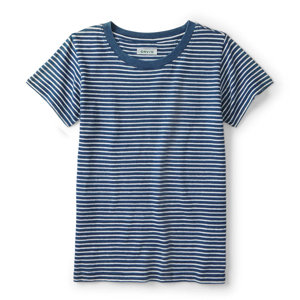Orvis Women|Last Release Women's Indigo Striped Short-Sleeve Tee