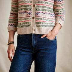 Orvis Women|Last Release Fair Isle Patterned Brushed Cashmere Cardigan
