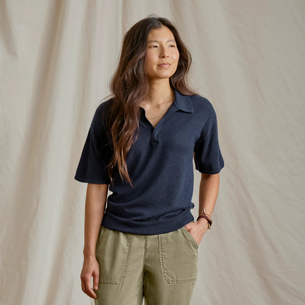 Orvis Women|Last Release Featherweight Cashmere Polo Tee