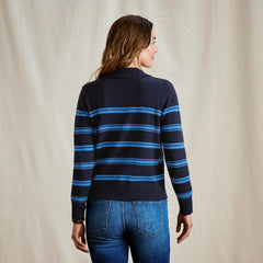 Orvis Women|Last Release Brookside Striped Polo Sweater