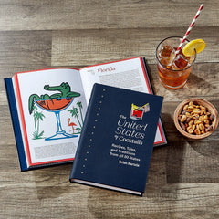 Orvis Home Goods Leather-Bound United States Of Cocktails Book