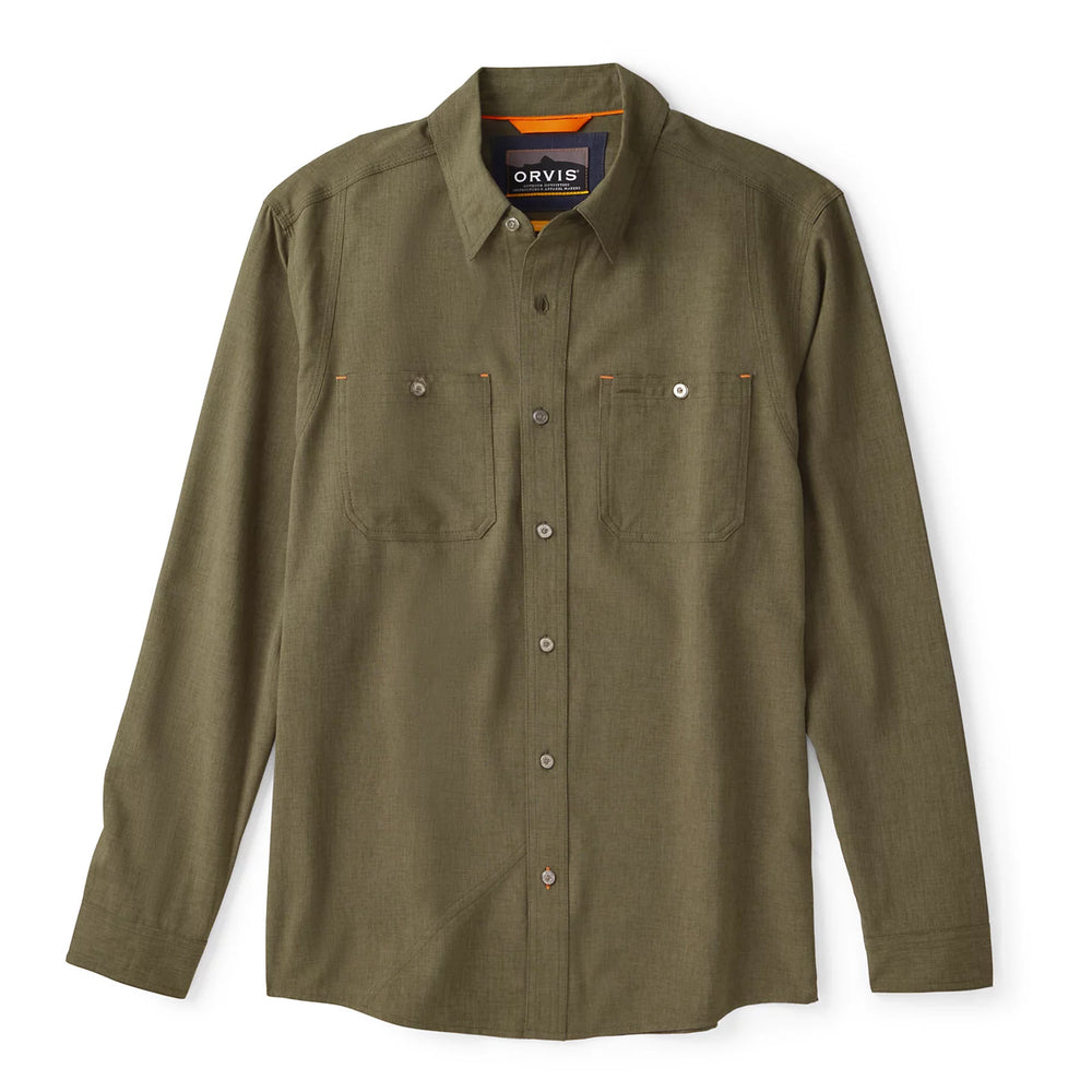 Orvis Men Men's Tech Chambray Long-Sleeve Work Shirt