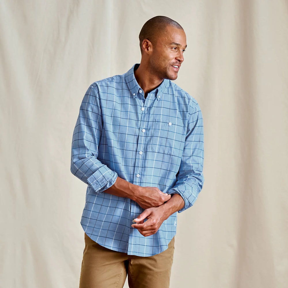 Orvis Men Country Twill Long-Sleeve Button-Down Shirt