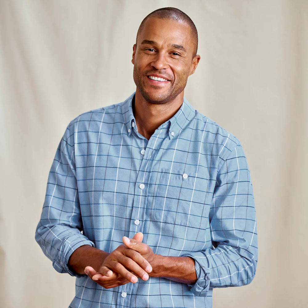 Orvis Men Country Twill Long-Sleeve Button-Down Shirt
