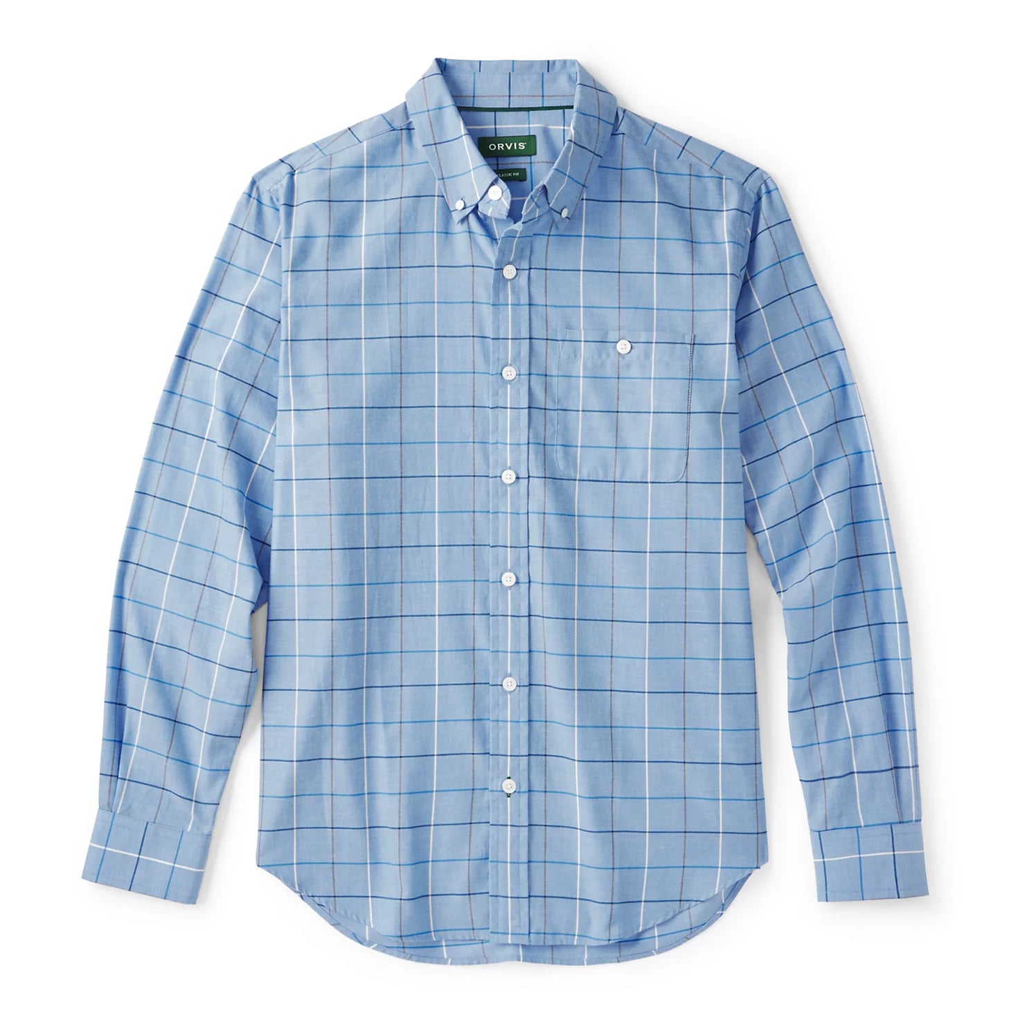 Orvis Men Country Twill Long-Sleeve Button-Down Shirt