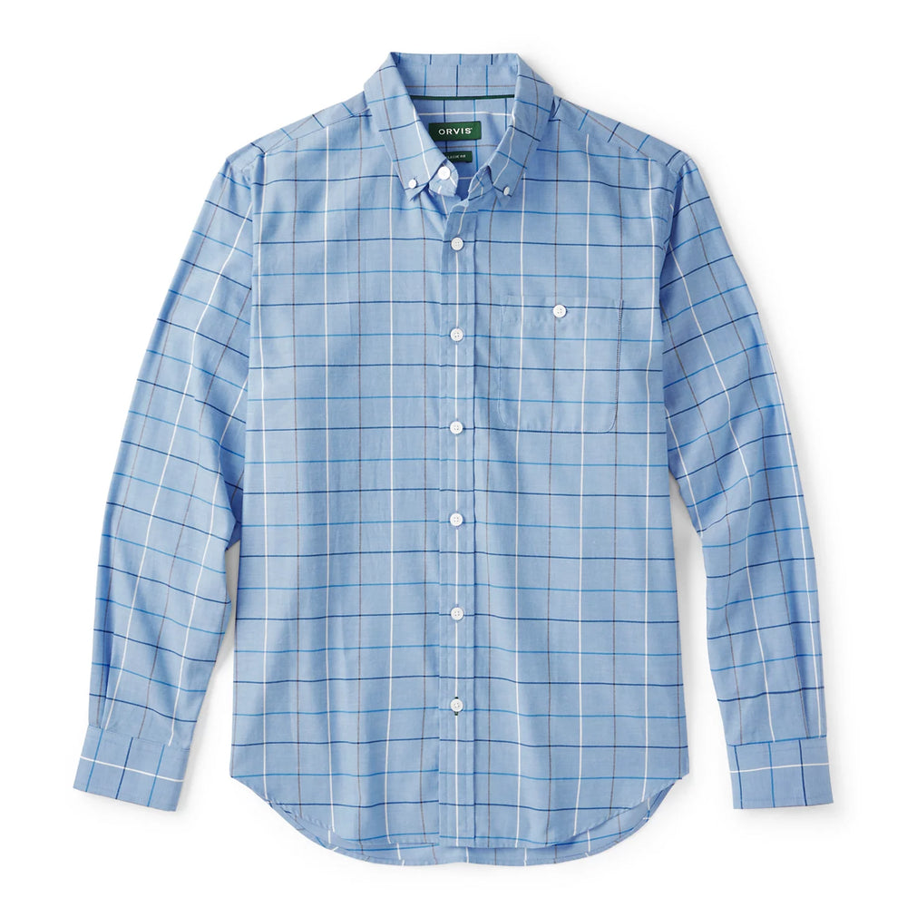 Orvis Men Country Twill Long-Sleeve Button-Down Shirt