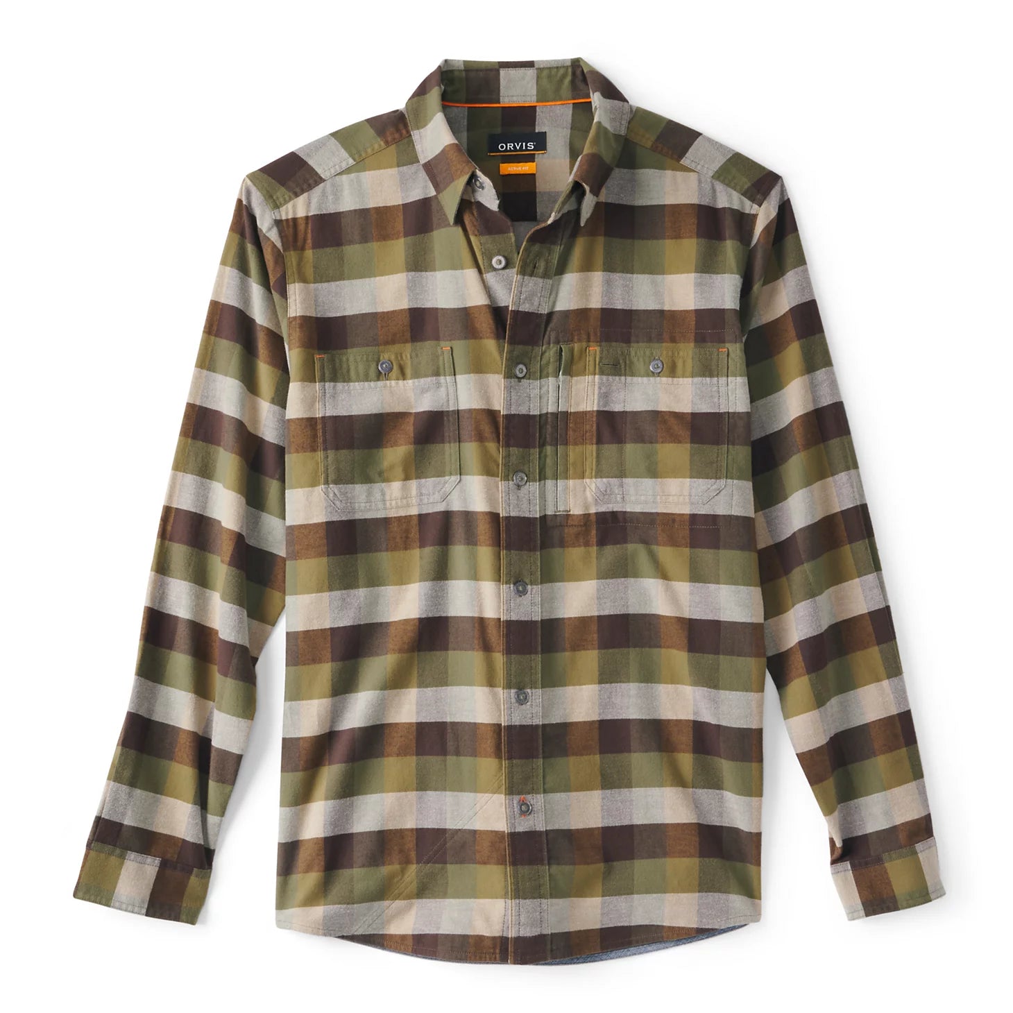 Orvis Men Flat Creek Tech Flannel Shirt