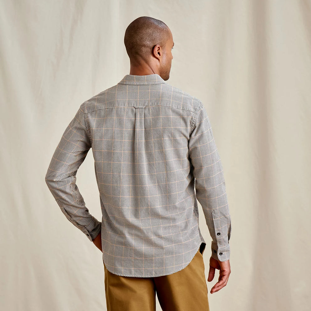 Orvis Men|Last Release Spencer Houndstooth Pure Cotton Long-Sleeve Shirt