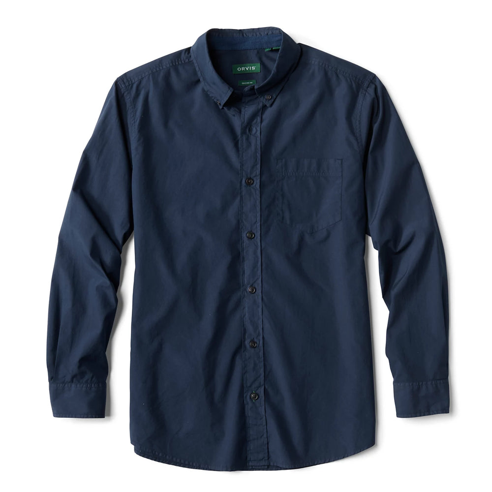 Orvis Men|Last Release Garment-Dyed Poplin Long-Sleeve Shirt