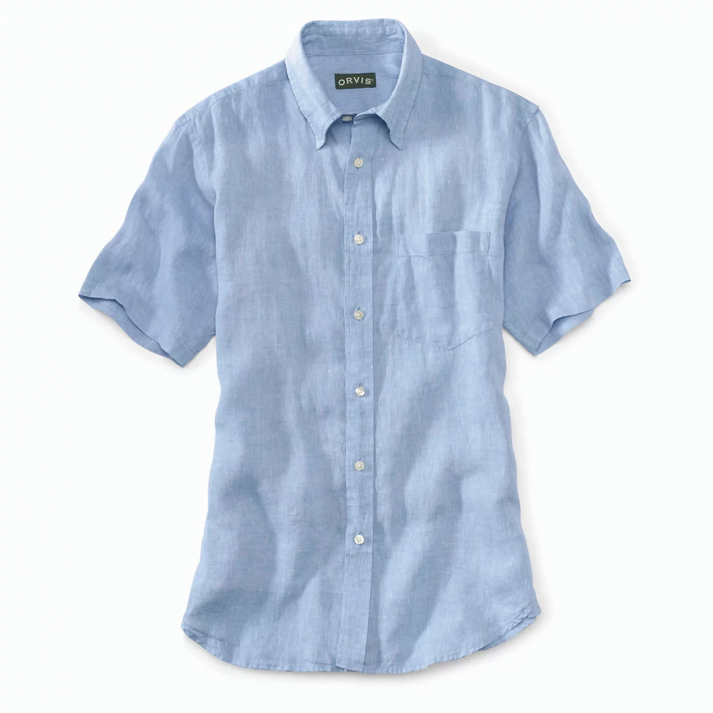 Orvis Men|Last Release Pure Linen Short-Sleeve Shirt