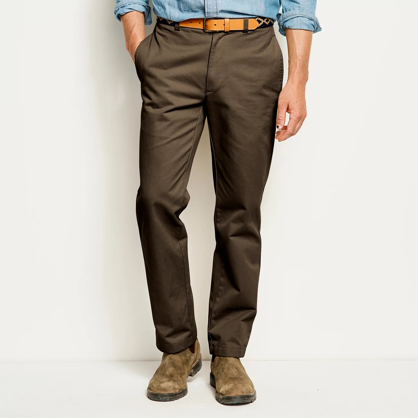 Orvis Men|Last Release Ultimate Khakis Plain Front Pants