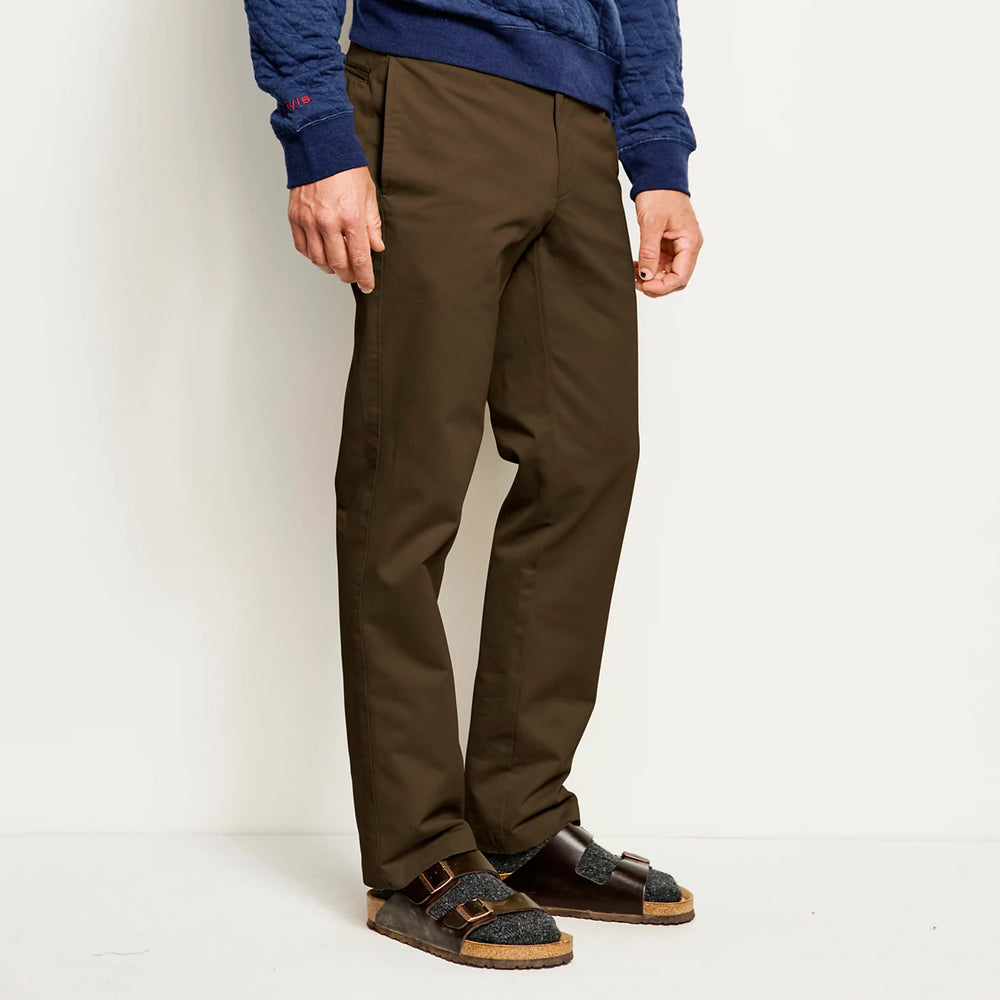 Orvis Men|Last Release Ultimate Khakis Trim Fit Plain-Front Pants