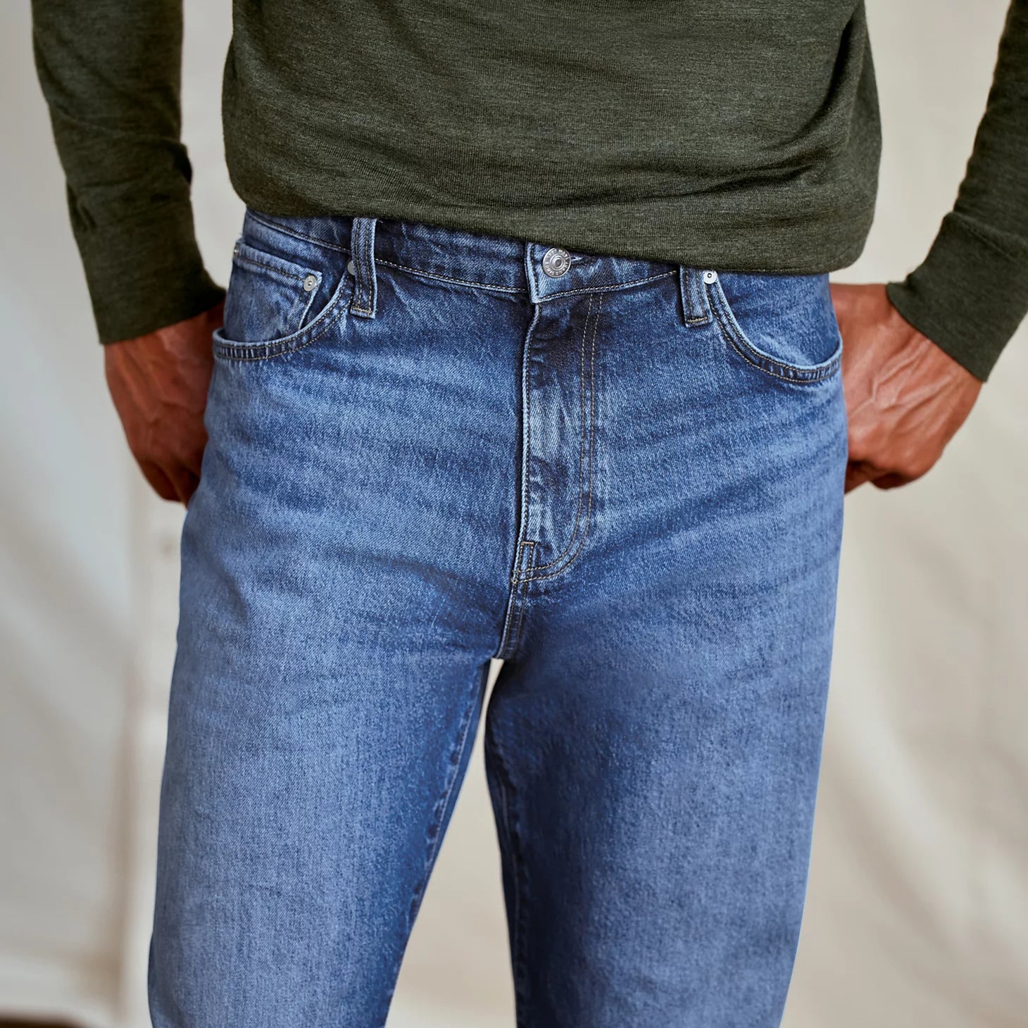 Orvis Men Mavi® Marcel Classic Blue Loose Straight-Leg Jeans