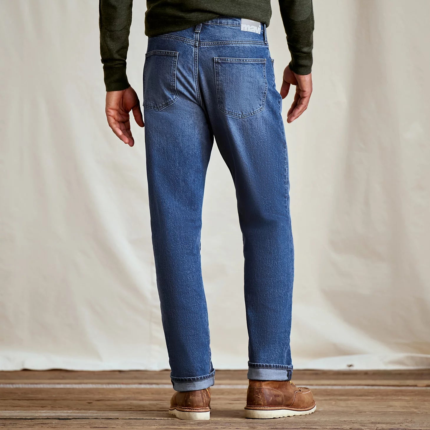 Orvis Men Mavi® Marcel Classic Blue Loose Straight-Leg Jeans