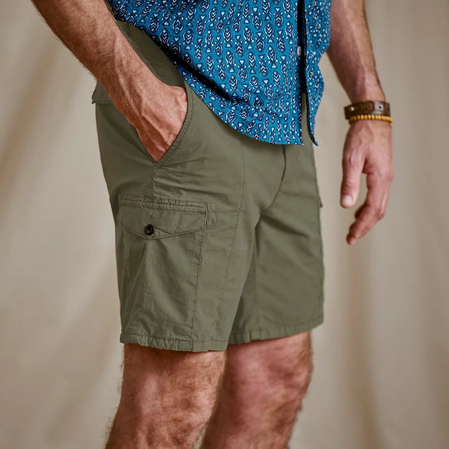 Orvis Men|Last Release Men's 1856 Stretch Poplin Cargo Shorts