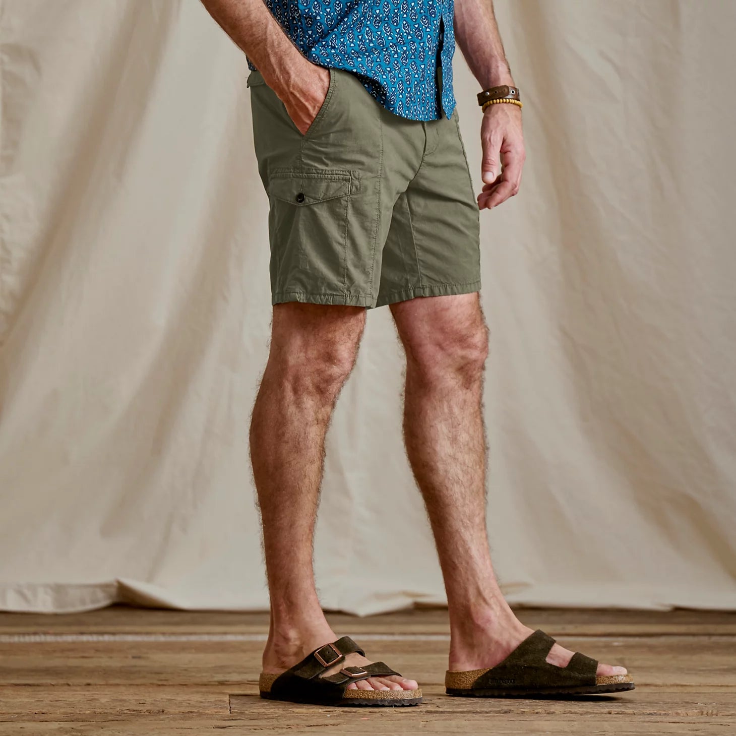 Orvis Men|Last Release Men's 1856 Stretch Poplin Cargo Shorts