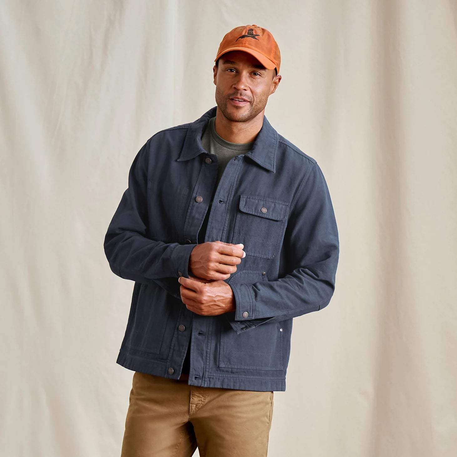 Orvis Men|Last Release Garment-Dyed Hemp-Blend Utility Jacket