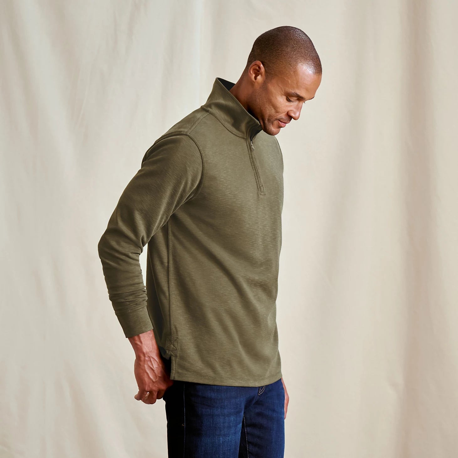 Orvis Men|Last Release Three Forks 1/4-Zip Sweatshirt