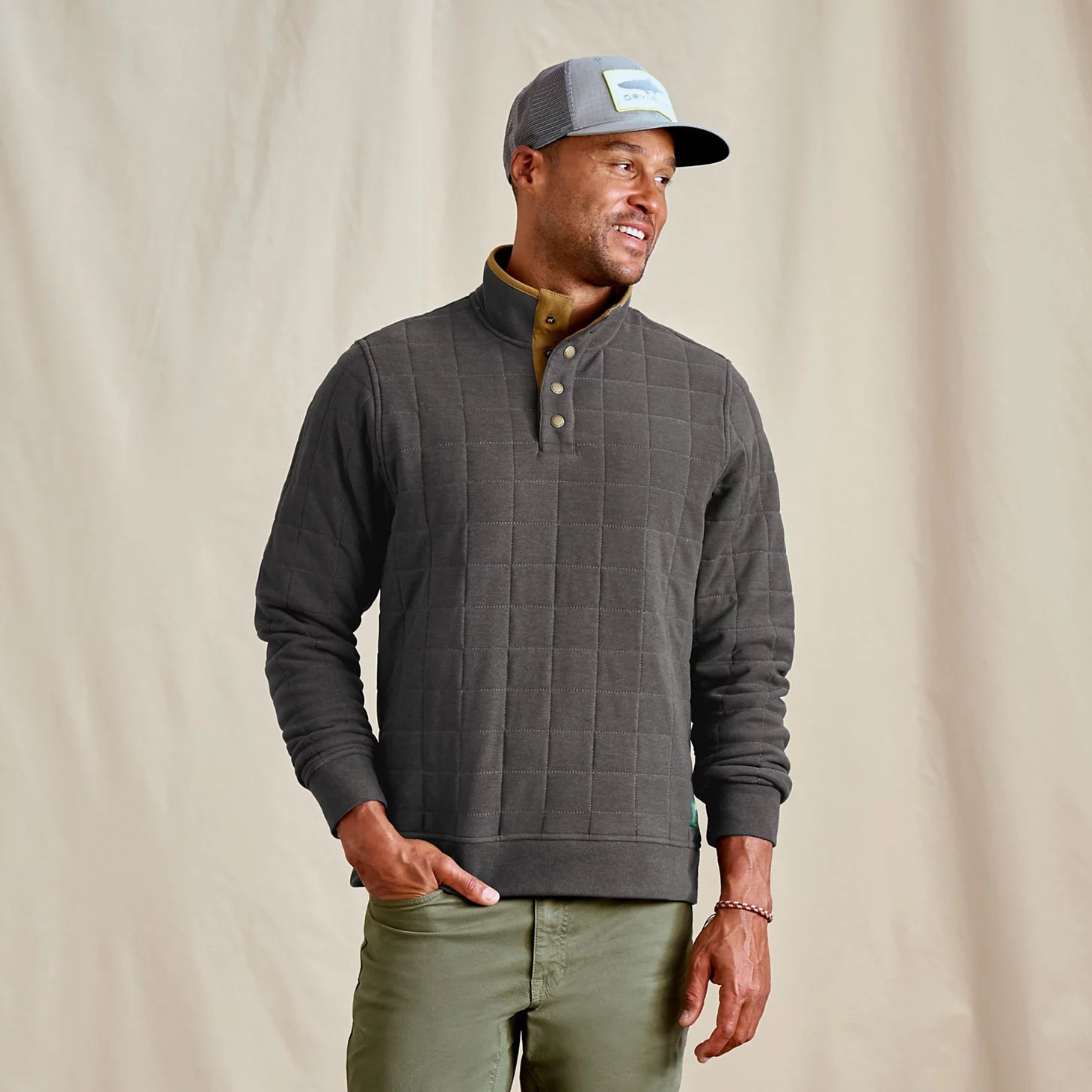 Orvis Men|Last Release Men's Battenkill Quilted 1/4-Snap Sweatshirt