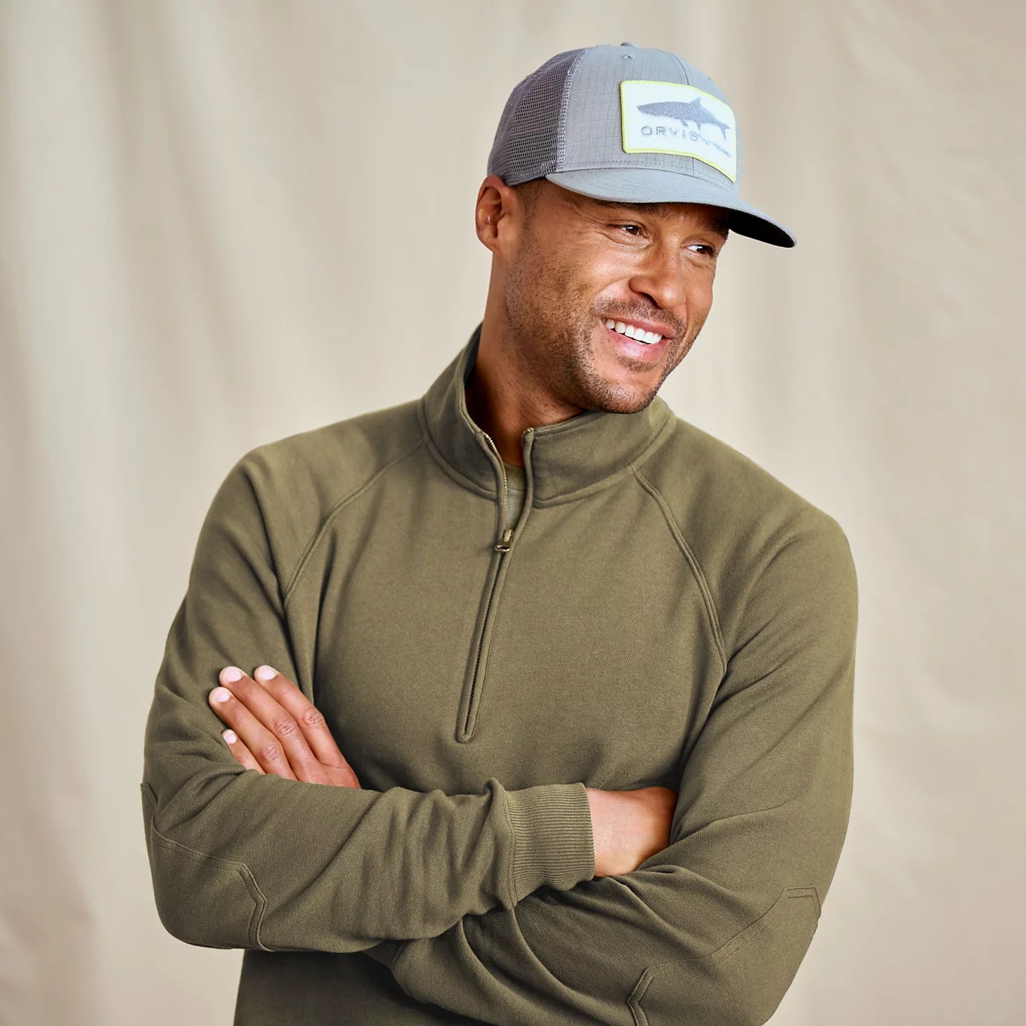 Orvis Men|Last Release Men's Campfire 1/4-Zip Sweatshirt