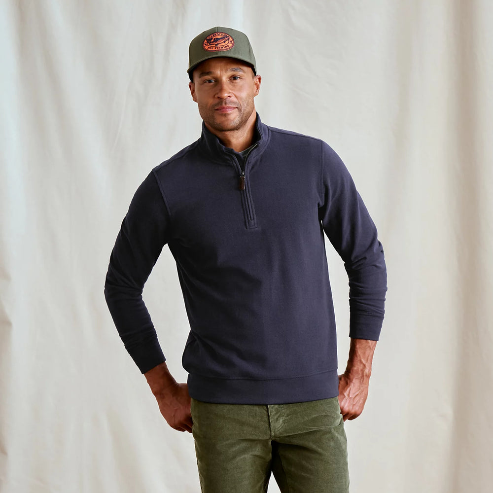 Orvis Men Men's Snowy River 1/4-Zip Sweatshirt