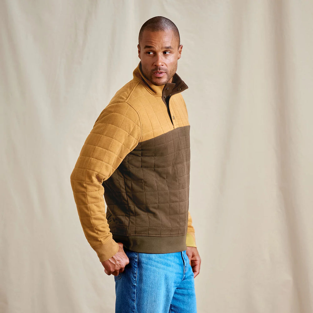 Orvis Men|Last Release Men's Battenkill Colorblock Quilted 1/4-Snap Sweatshirt
