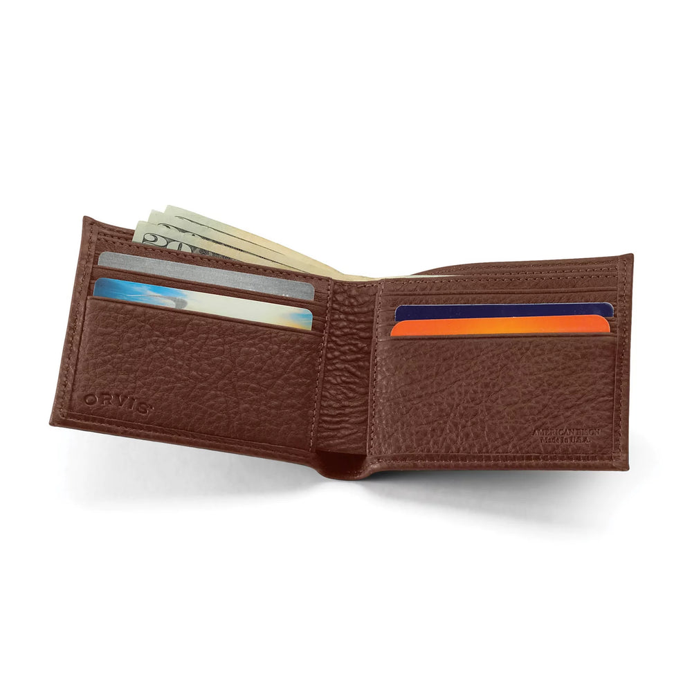 Orvis Men|Packs & Bags|Last Release American Bison Thinfold Leather Wallet
