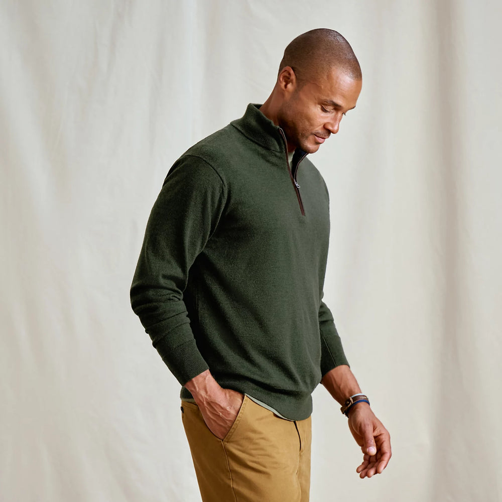 Orvis Men Merino Wool 1/4-Zip Sweater 2.0