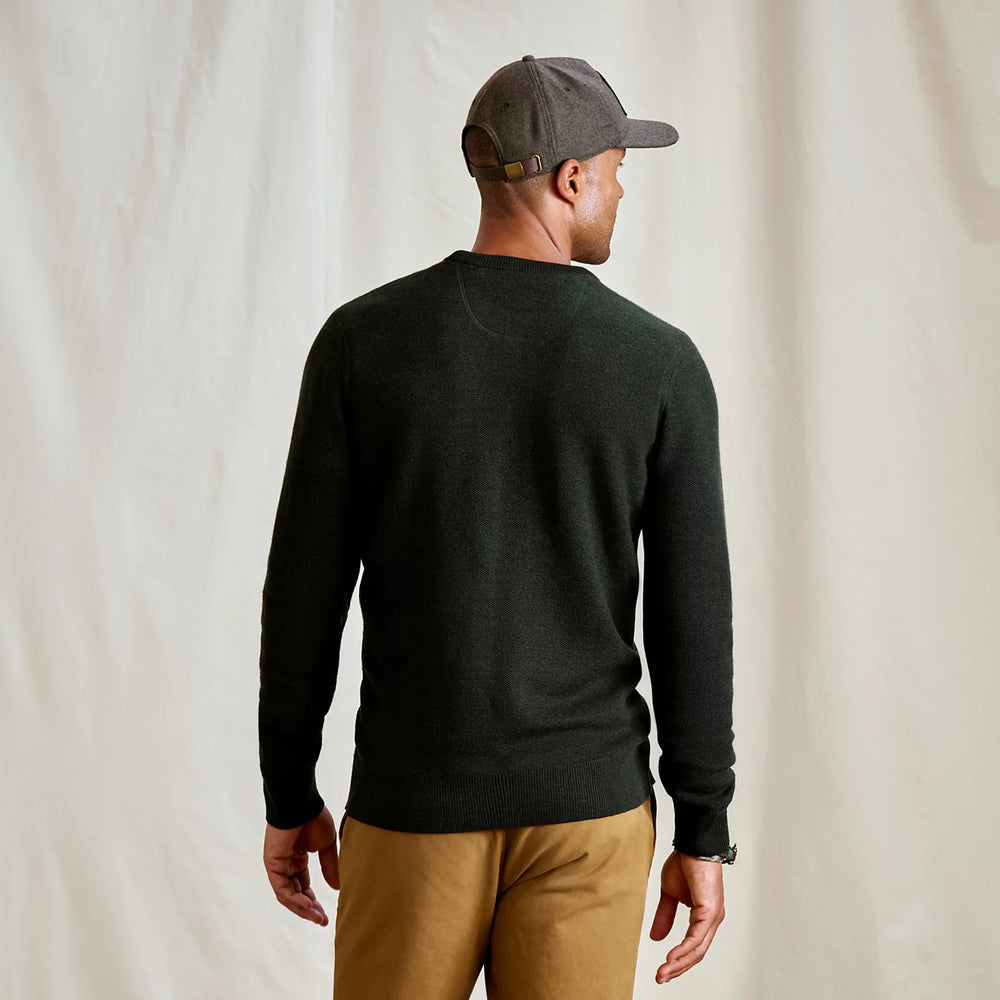 Orvis Men Merino Piqué Crewneck Sweater