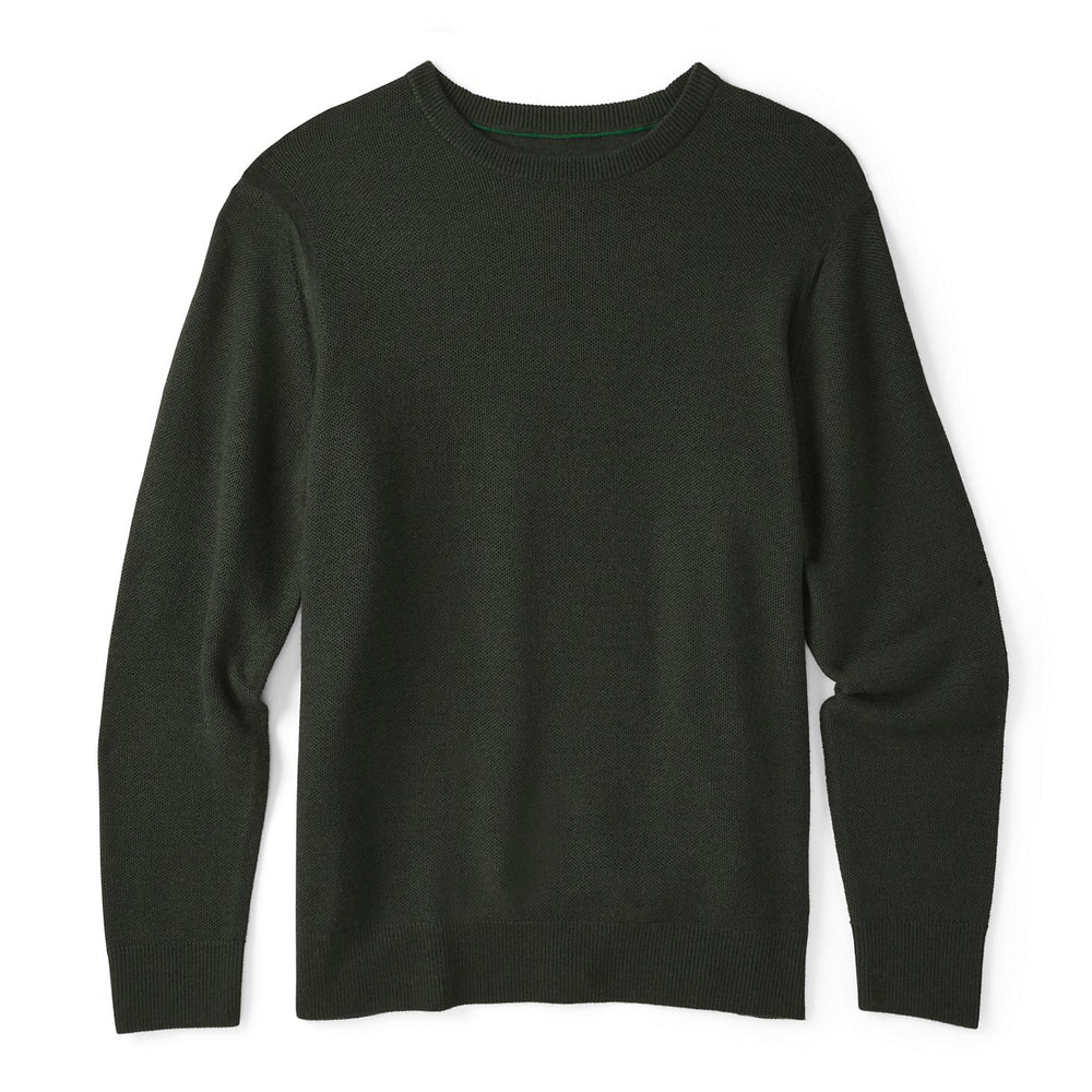 Orvis Men Merino Piqué Crewneck Sweater