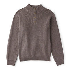 Orvis Men Quail Creek Button Mockneck Pullover