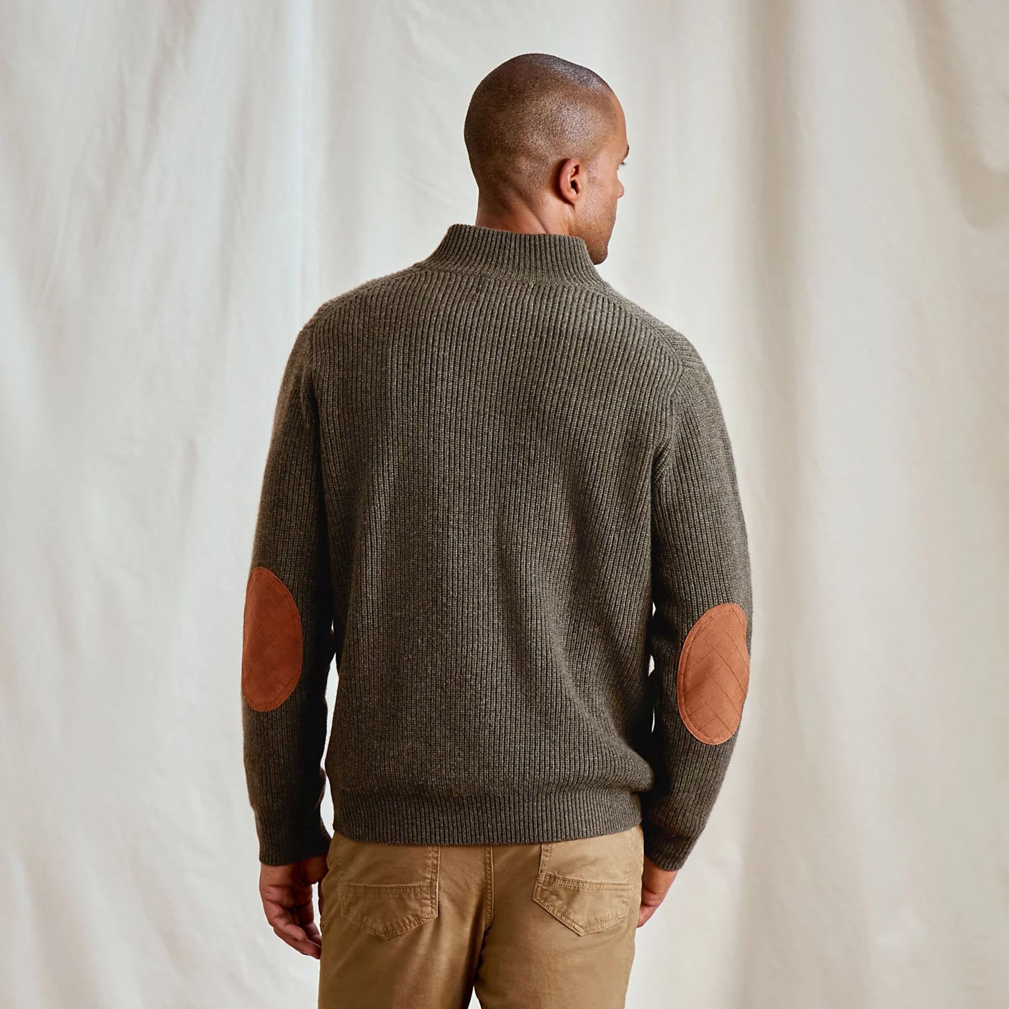 Orvis Men Quail Creek Button Mockneck Pullover