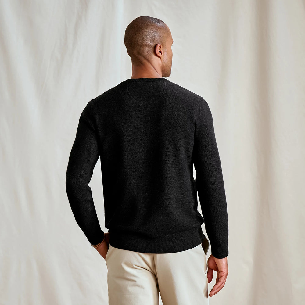 Orvis Men Merino Piqué V-Neck Sweater