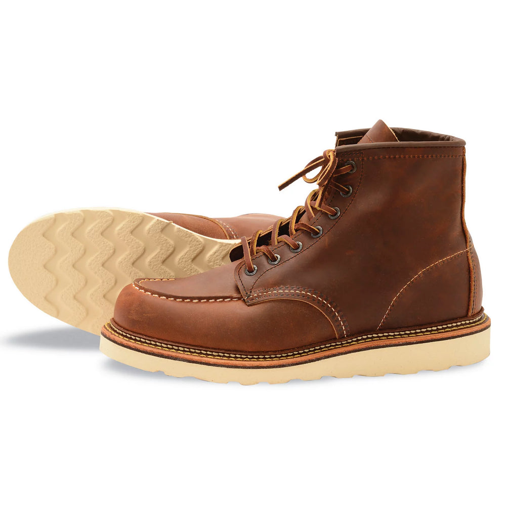 Orvis Men Red Wing 6" Classic Moc Copper Rough & Tough Boots