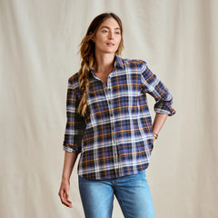 Orvis Women Perfect Flannel Boyfriend Shirt