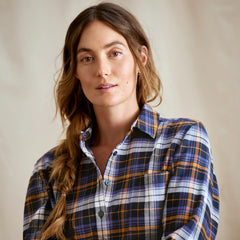Orvis Women Perfect Flannel Boyfriend Shirt