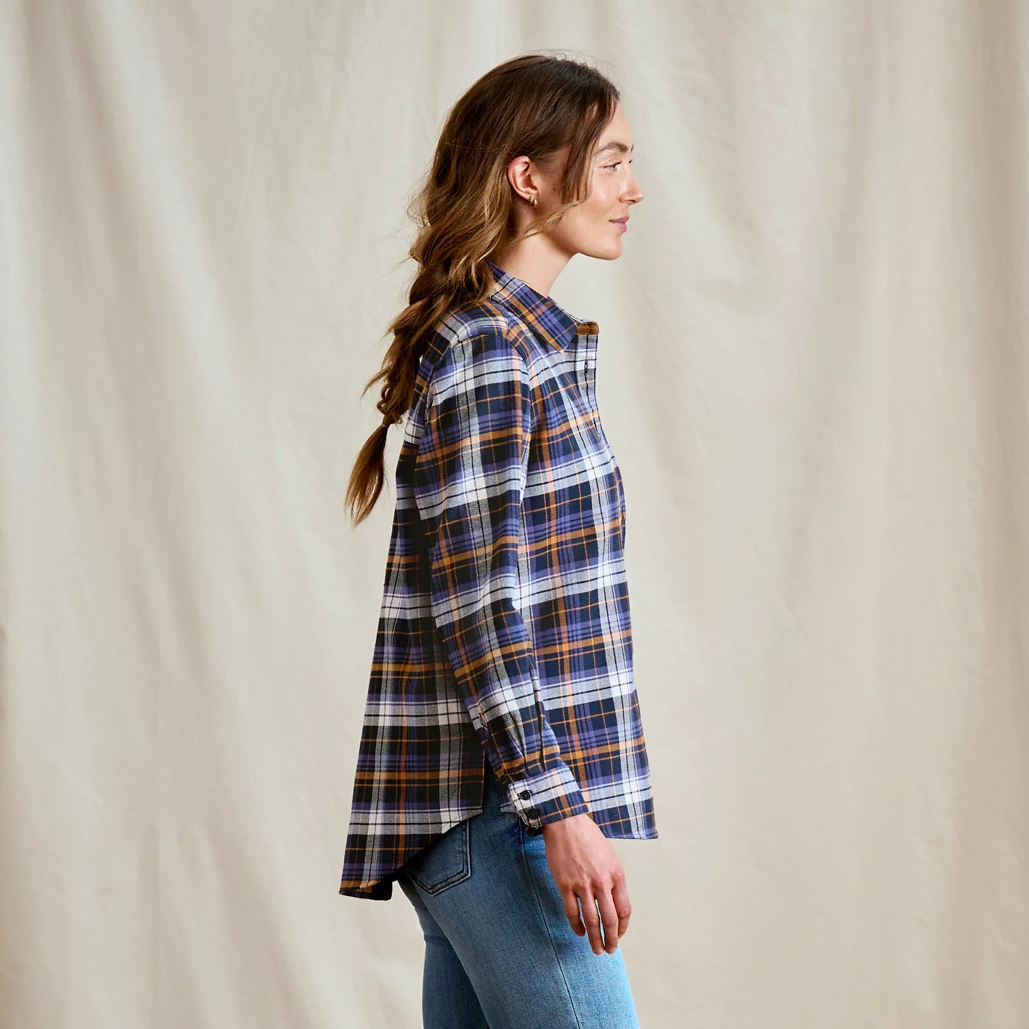 Orvis Women Perfect Flannel Boyfriend Shirt