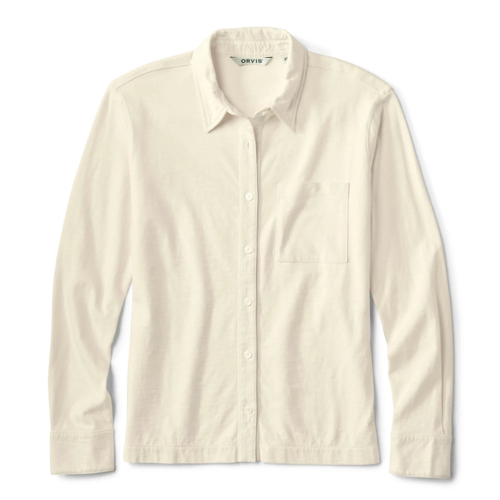 Orvis Women Women's Bromley Knit Button-Down Long-Sleeve Shirt