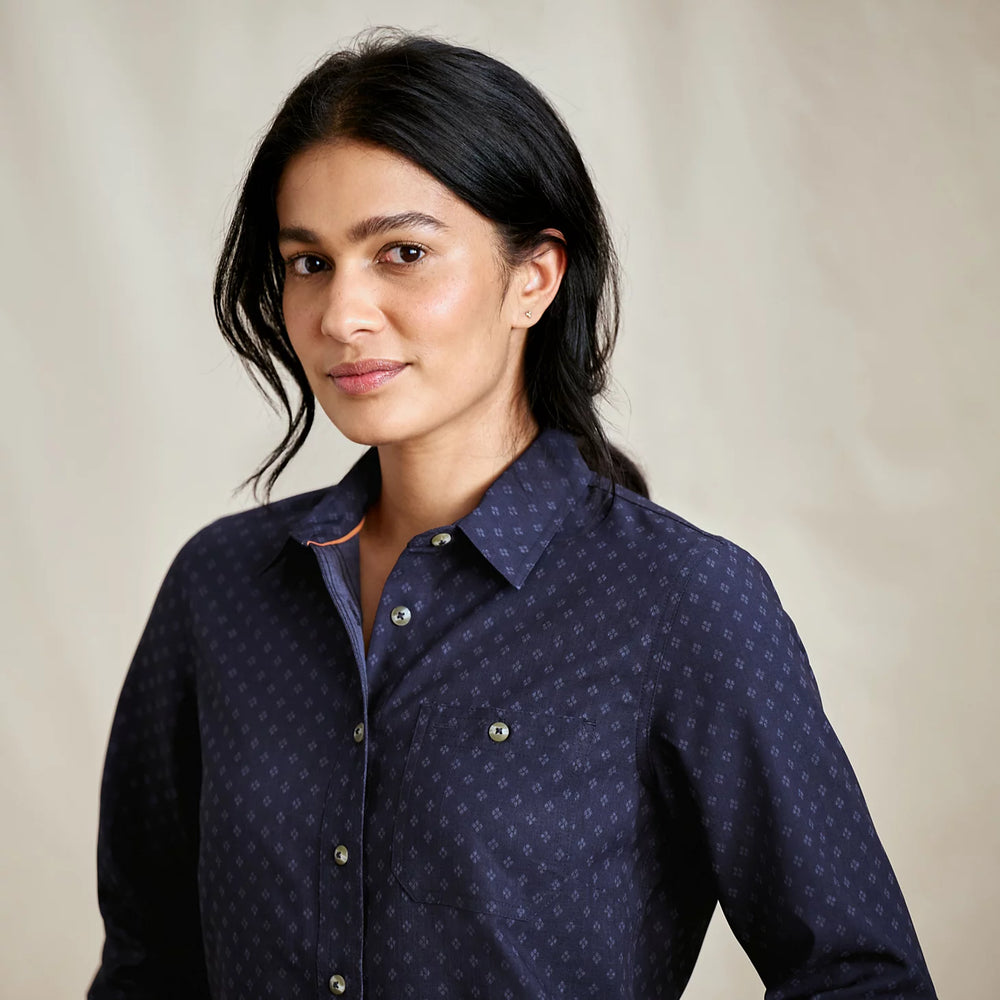 Orvis Women Women's Tech Chambray Long-Sleeve Work Shirt