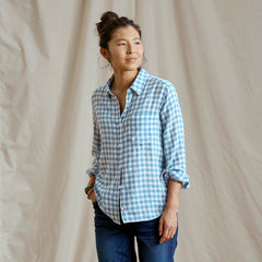 Orvis Women|Last Release Everyday Lightweight Plaid Long-Sleeve Boyfriend Shirt